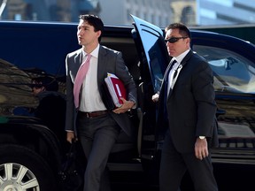 Prime Minister Justin Trudeau arrives to Parliament Hill in Ottawa on Tuesday, June 12, 2018.