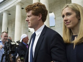 Rep. Joe Kennedy III, D-Mass, arrives for the Celebration of the Life of Robert F. Kennedy at Arlington National Cemetery in Arlington, Wednesday, June 6, 2018. This is the 50th anniversary of Kennedy's death.
