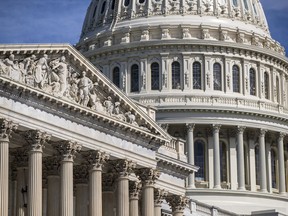 The Capitol is seen in Washington, Friday, June 15, 2018. Calls are mounting on Capitol Hill for the Trump administration to end the separation of families at the southern border ahead of a visit from President Donald Trump to discuss legislation.