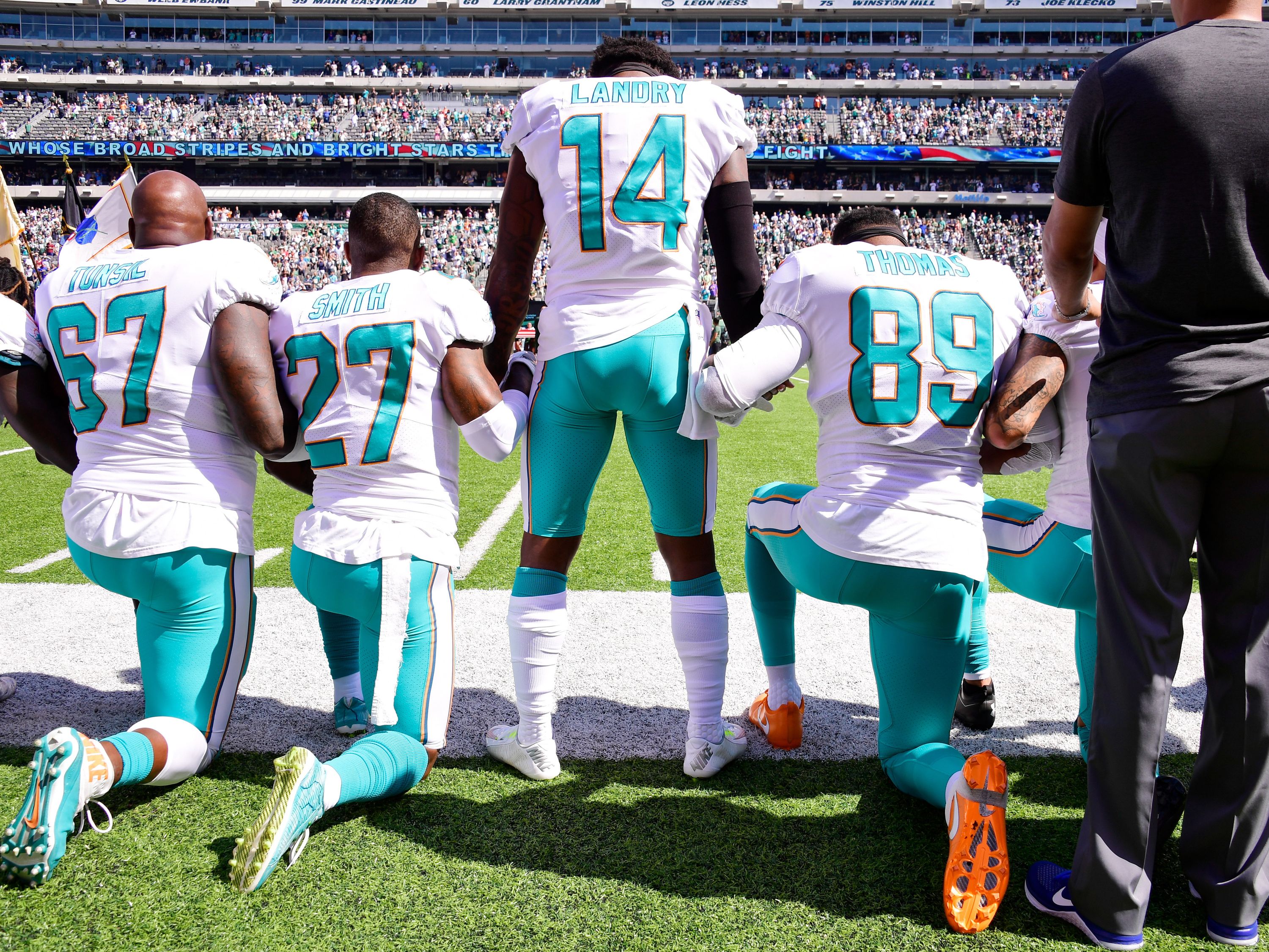 NFL shelves new national anthem policy — for now, at least — under