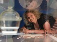 Louise Brown, who in 1978 became the world's first baby to be born following successful in-vitro fertilization, poses at the Science Museum in London on July 23, 2018 to mark 40 years since her pioneering birth.