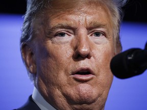 President Donald Trump speaks during a news conference before departing the NATO Summit in Brussels, Belgium, Thursday, July 12, 2018.