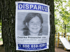 A ‘missing’ poster in a Trois-Rivieres, Quebec, park after the disappearance of Ã©drika Provencher.