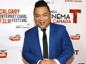 Andrew Phung from Kim's Convenience walks the red carpet at the Calgary International Film Festival on Wednesday, September 20, 2017.