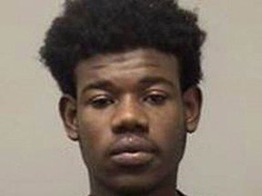 Chery Pierre, 19, is shown in this undated police handout photo. Police say a third suspect remains at large after a series of carjackings in southern Ontario led to a pair of arrests. Police are still searching for 19-year-old Chery Pierre of Cambridge.