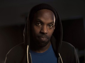 Toronto rapper Shad poses at the CBC headquarters in Toronto on Thursday, March 12, 2015. Canadian hip hop performer Shad is returning to the game with a new album that's stacked with fellow Canadians.
