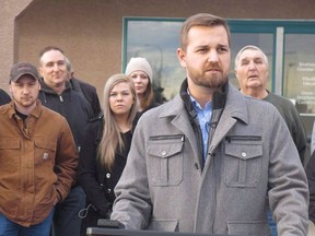Derek Fildebrandt is shown in Strathmore, Alta., Monday, Jan.26, 2015. Fildebrandt has formally launched his new Freedom Conservative Party, and says the best outcome would be his party and Jason Kenney's United Conservatives sharing power.