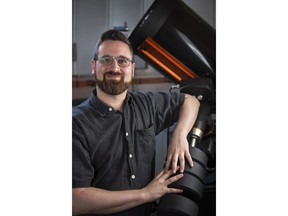 University of Alberta astronomer David Sivakoff says tracing a single neutrino to a black hole four billion light-years distant will give researchers a whole new way to probe the universe's most exotic secrets. Gregory Sivakoff is pictured in a Thursday, June 15, 2016, handout image.