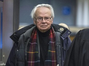 Jacques Corriveau arrives at the courthouse in Montreal, Wednesday, January 25, 2017. Ex-federal Liberal party organizer Jacques Corriveau, described by a judge as a central figure in the sponsorship scandal, has died at the age of 85.