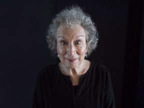 Author Margaret Atwood poses for a photo as she promotes "Alias Grace," at the Toronto International Film Festival, in Toronto on September 13, 2017. Margaret Atwood is adding another accolade to her collection as the 2018 laureate of the Adrienne Clarkson Prize for Global Citizenship.