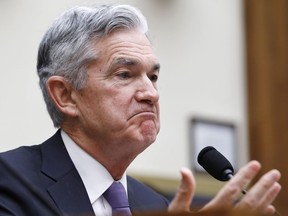 Federal Reserve Board Chair Jerome Powell testifies during a House Committee on Financial Services hearing, Wednesday, July 18, 2018, on Capitol Hill in Washington.