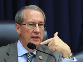 House Judiciary Committee Chairman Bob Goodlatte, R-Va., questions witness FBI Deputy Assistant Director Peter Strzok, during a joint hearing on "oversight of FBI and Department of Justice actions surrounding the 2016 election" on Capitol Hill in Washington, Thursday, July 12, 2018.