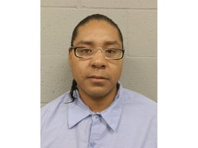 This undated photo provided by the Arizona Department of Corrections shows Andre Hinton. Hinton, who pleaded guilty to leaving his teenage girlfriend for dead on an American Indian reservation in Arizona, is scheduled to be sentenced Tuesday, July 10, 2018. (Arizona Department of Corrections via AP)