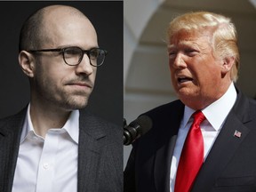 New York Times publisher A.G. Sulzberger and President Donald Trump. The publisher of the New York Times said Sunday that he recently warned President Donald Trump that his attacks on journalists as the "enemy of the people" are contributing to a rise in threats and could lead to violence.