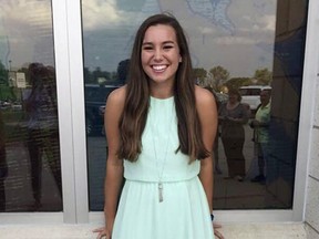 This undated photo released by the Iowa Department of Criminal Investigation shows Mollie Tibbetts, a University of Iowa student who was reported missing from her hometown in the eastern Iowa city of Brooklyn on Thursday, July 19, 2018.