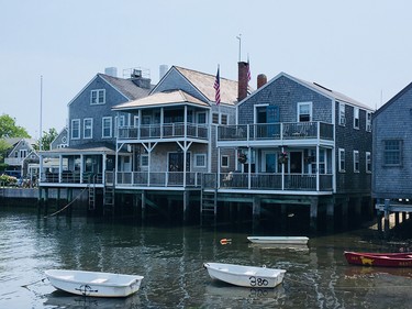 The gray-shingled homes of Nantucket have a relaxed grace.