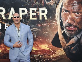 Actor Dwayne Johnson attends the "Skyscraper" premiere at AMC Loews Lincoln Square on Tuesday, July 10, 2018, in New York.