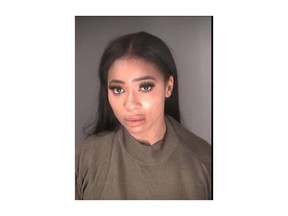 This Monday, July 9, 2018 photo released by the Atlanta City Detention Center shows Atasha Jefferson, better known as Tommie Lee, from the reality series, "Love and Hip Hop: Atlanta," after her arrest in Atlanta. Jefferson was arrested after police say she refused orders from officers and hit a valet on the head. (Atlanta City Detention Center via AP)