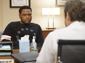 This image released by ABC shows Anthony Anderson in a scene from "black-ish."  Anderson was nominated Thursday for an Emmy for outstanding lead actor in a comedy series. The 70th Emmy Awards will be held on Monday, Sept. 17.