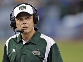FILE - In this Dec. 23, 2013 file photo, Ohio head coach Frank Solich looks on during the third quarter of the Beef 'O' Brady's Bowl NCAA college football game against East Carolina in St. Petersburg, Fla. Ohio and Northern Illinois were tabbed by voters as divisional favorites in the Mid-American Conference preseason poll. The MAC held its football media day Tuesday, July 24, 2018 at Ford Field in Detroit, which is also the site of the Nov. 30 conference championship game.