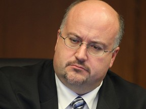 Winnipeg City Councillor Russ Wyatt at City Hall in Winnipeg on Friday, Nov. 29, 2013.