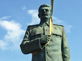 The eBay seller of this “perfect condition” Stalin statue says it was auctioned off by the Czech town of Litomerice “many years ago.”