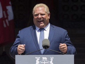 Doug Ford sworn in as Premier of Ontario in Toronto, Ont. on Friday June 29, 2018. The Progressive Conservatives estimate cutting the cap-and-trade system will cut the price of gasoline in Ontario by 4.3 cents a litre.