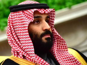 Crown Prince Mohammed bin Salman of the Kingdom of Saudi Arabia on March 20, 2018 in Washington, D.C.