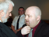Brian Doyle, right, speaks to his lawyer in 2002.