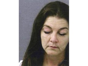 This booking photograph released Wednesday, Aug. 22, 2018, by the Connecticut State Police shows Grammy-winning country music singer Gretchen Wilson, arrested just after 7 p.m. Tuesday at Bradley International Airport in Windsor Locks, Conn., after a disturbance on an incoming flight. (Connecticut State Police via AP)