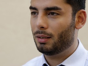 Democratic congressional candidate Ammar Campa-Najjar speaks during an interview Wednesday, Aug. 22, 2018, in San Diego. Despite an ongoing FBI investigation into his campaign spending, Campa-Najjar's competitor, U.S. Rep. Duncan Hunter, coasted through the June primary election largely unscathed. But on Tuesday, the Republican congressman and his wife were charged by a federal grand jury with using more than $250,000 in campaign funds for personal gain. The indictment brings a jolt of uncertainty into the contest, in a year when Democrats have targeted a string of Republican-held House seats across the state.