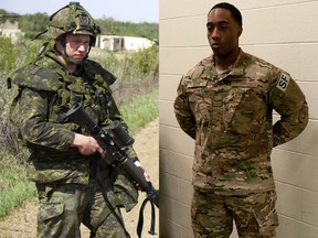 A Canadian soldier May, 24, 2013; A U.S. soldier wearing MulitCam.