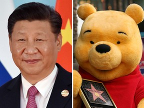 Chinese President Xi Jinping and Winnie the Pooh, symbol of dissent.