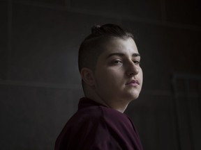 Indigenous student Olson Crow is pictured on the Ryerson University campus in Toronto on Monday, August 27 , 2018. This summer, as students prepared to go back to school some post-secondary institutions did preparing of their own to make changes that they say address a legacy of colonialism and respond to the Truth and Reconciliation Commission of Canada report.