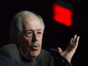 Filmmaker Denys Arcand speaks during a news conference to promote his latest movie "Le règne de la beauté" in Montreal, Tuesday, May 6, 2014. Contemporary anxieties and Indigenous issues are among the themes in the Canadian lineup for this year's Toronto International Film Festival, which includes works by directors Arcand and Jennifer Baichwal.