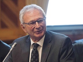 Blaine Higgs, MLA and leader of the Progressive Conservative Party of New Brunswick looks on in the Legislature in Fredericton, N.B., on Tuesday, January 30, 2018. A Liberal candidate vying for a seat in New Brunswick's upcoming election is ringing alarm bells about Higgs meeting with social conservative Jason Kenney ??? concerns the Tory leader is brushing off as overblown.