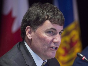 Fisheries Minister Dominic LeBlanc fields a question at a news conference in Moncton, N.B., on February 20, 2018. LeBlanc, the new minister responsible for intergovernmental affairs, says the federal government is not anticipating any "resistance" from provinces to identifying and reducing trade barriers between provinces.