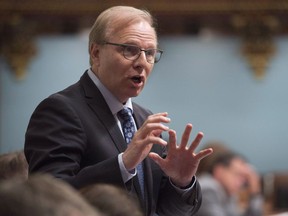 Parti Quebecois Leader Jean-Francois Lisee questions the government during question period June 12, 2018 at the legislature in Quebec City. Parti Quebecois Leader Jean-Francois Lisee is looking to some sovereigntist heavyweights for inspiration with his party struggling in third place in the polls. Lisee says he is relishing his underdog status about a week before the Quebec election campaign officially gets underway.