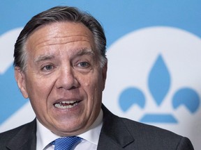 When Coalition Avenir Quebec Leader Francois Legault recently dismissed the Montreal mayor's popular plan for a new subway line, he didn't feel it necessary to even pay lip service to the idea. Legault responds to a question during a news conference in Longueuil, Que., on Tuesday, July 31, 2018.
