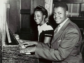Oscar Peterson and his sister Daisy — a piano teacher who played a major role in her brother's career and those of other notable Canadian musicians — are seen in an undated photo.