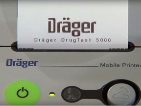 On Monday, Wilson-Raybould approved the DrÃ¤ger DrugTest 5000 as the first saliva screening equipment to be used by law enforcement to test for THC, the main psychoactive agent in cannabis.