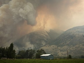 Most of the fires were caused by some of the thousands of lightning strikes from a nearly week-long series of storms, including about 5,000 strikes recorded Thursday, said Kyla Fraser of the BC Wildfire Service.