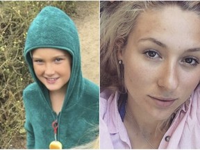 This combination of undated photos released by the San Mateo County Sheriff's Office shows Audrey Rodrigue, right, and her daughter Emily, of Canada, who have been reported missing. Authorities are searching for the women who were reported missing after arriving in Northern California for a camping trip. The San Mateo County Sheriff's Office spokeswoman said they were reported missing Monday, Aug. 27, 2018. (San Mateo County Sheriff's Office via AP)