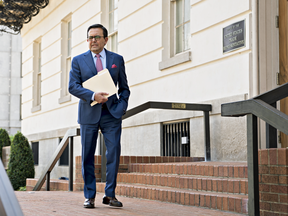 Mexico's Economy Minister Ildefonso Guajardo arrives for a meeting at the office of the U.S. Trade Representative in Washington in July.