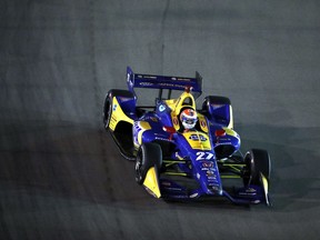 Alexander Rossi drives during the IndyCar auto race at Gateway Motorsports Park on Saturday, Aug. 25, 2018, in Madison, Ill.