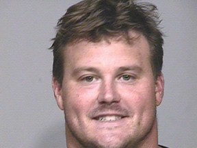 This undated photo provided by the Scottsdale Police Department shows former NFL offensive lineman Richie Incognito. Authorities say Incognito has been arrested on charges he threatened to shoot employees of a funeral home. Scottsdale, Ariz., police say Incognito is being held on suspicion of misdemeanor charges of threats and disorderly conduct. Incognito was at the funeral home Monday, Aug. 20, 2018, to make arrangements for his father, who died last weekend. (Scottsdale Police Department via AP)