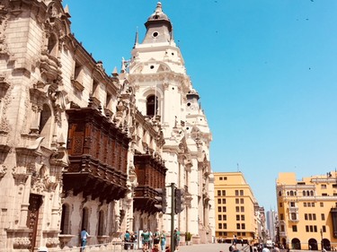 The Archbishop of Lima's Palace is striking.