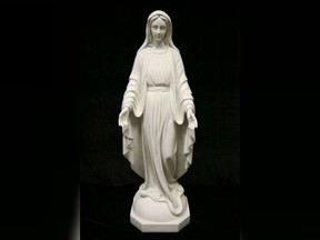 Hamilton police say this Virgin Mary statue was stolen from the Annunciation of our Lord Catholic Elementary School.