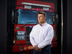 Fire captain Constantinos (Danny) Filippidis poses for a portrait at the Toronto Professional Fire Fighters' Association in Toronto, Thursday, August 23, 2018.