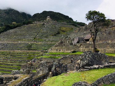 Machu Picchu is about 2,400 metres above sea level.